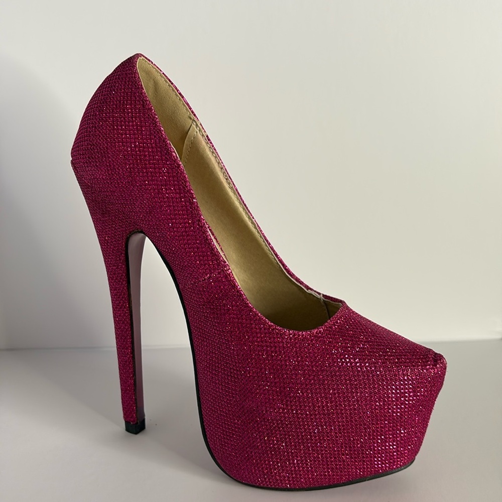 Women Pink Platform Heels